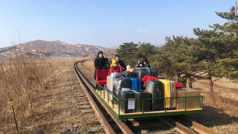 Vladisov Sorokin had to push the trolley about 1 kilometer.