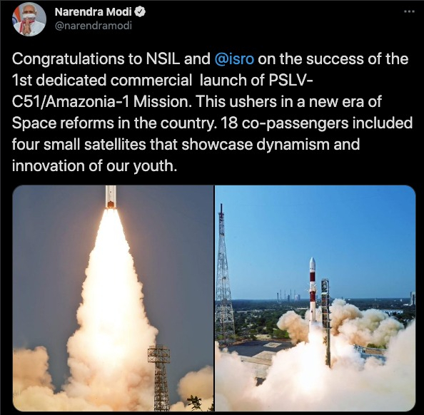 ISRO puts Brazilian Amazonia-1 satellite in orbit