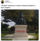 Queen Elizabeth statue vandalized