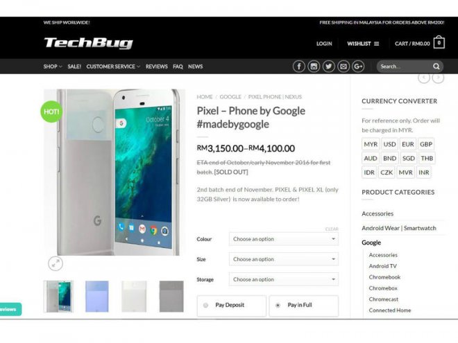 Buy Google Pixel in Singapore