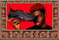 Lil Nas X endorsing Satan shoes Lil Nas X endorsing Satan shoes