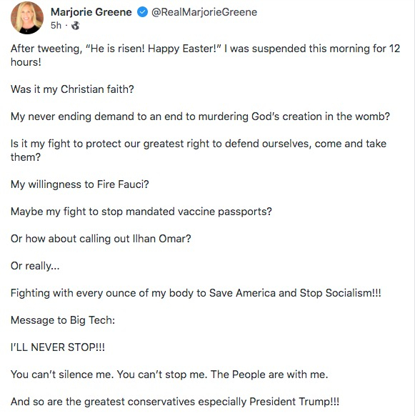 Marjorie Taylor Greene Gab Against Twitter Ban Marjorie Taylor Greene Gab Against Twitter Ban