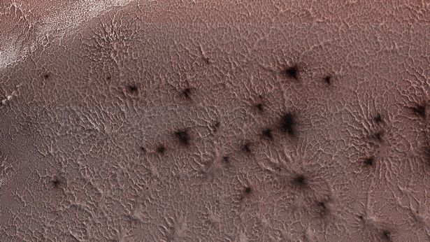 Giant Spider Like Formation on Mars Planet
