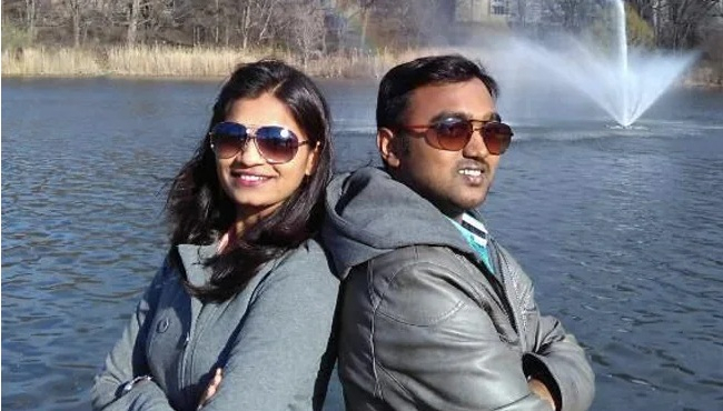 Balaji Bharat Rudrawar and wife Arati Balaji Bharat Rudrawar and wife Arati