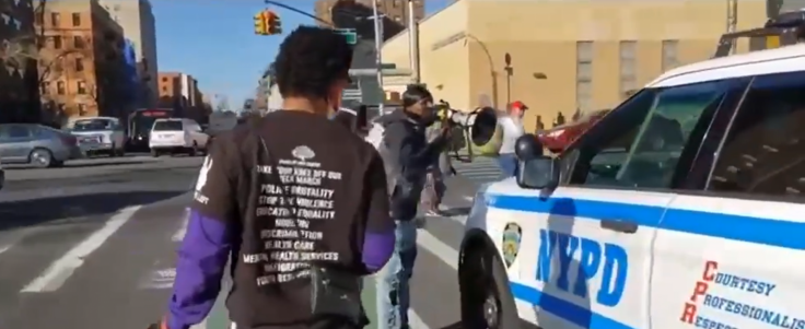 Black men Harass NYPD Police Officers Car