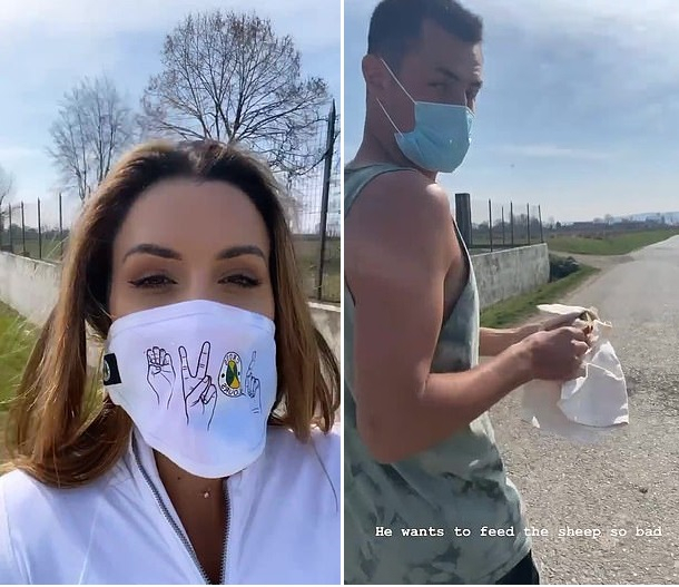 Vanessa Sierra boyfriend Bernard Tomic FaceMask Italy