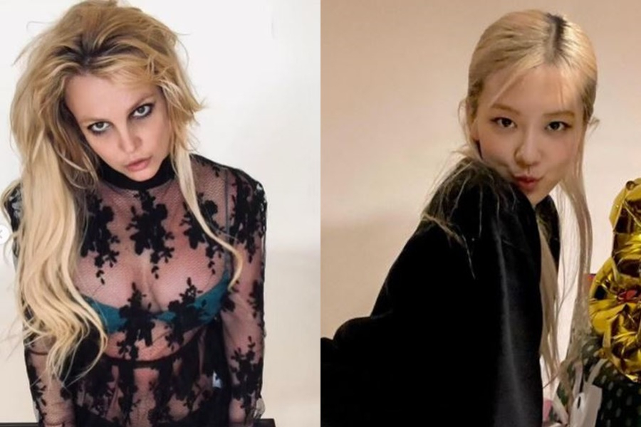 Britney Spears and Blackpink's Rose