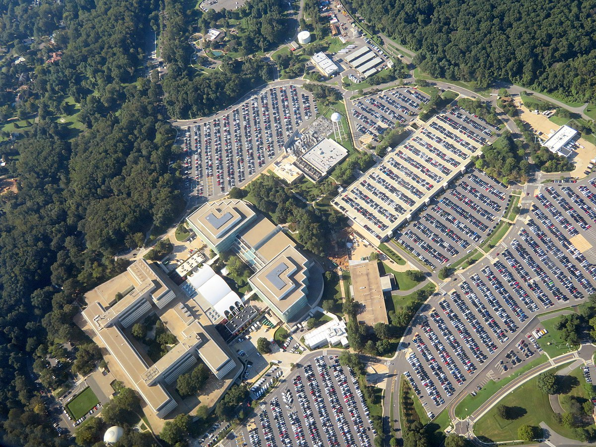 BREAKING Armed Man Shot Outside CIA Headquarters Building In Virginia   Aerial View Of Cia Headquarters Virginia 