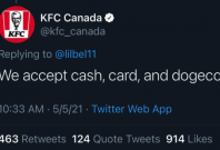 KFC Canada tweet