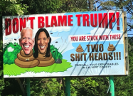 Biden Harris billboard