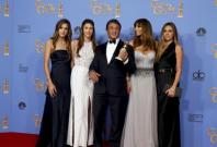 Sylvester Stallone with his daughters