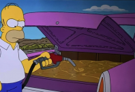 The Simpsons gas shortage prediction