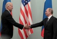 Joe Biden and Vladimir Putin