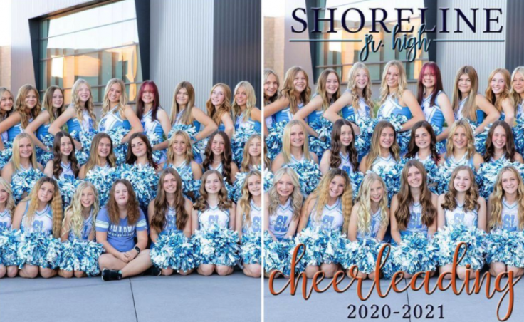 Shoreline Junior High Cheerleading Team Photo