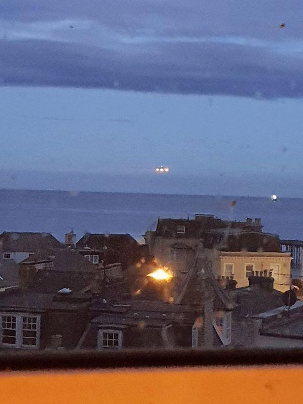 Triangle Shaped UFO Spotted in sea Britain