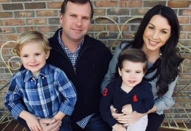 Eugene Siller with wife and children