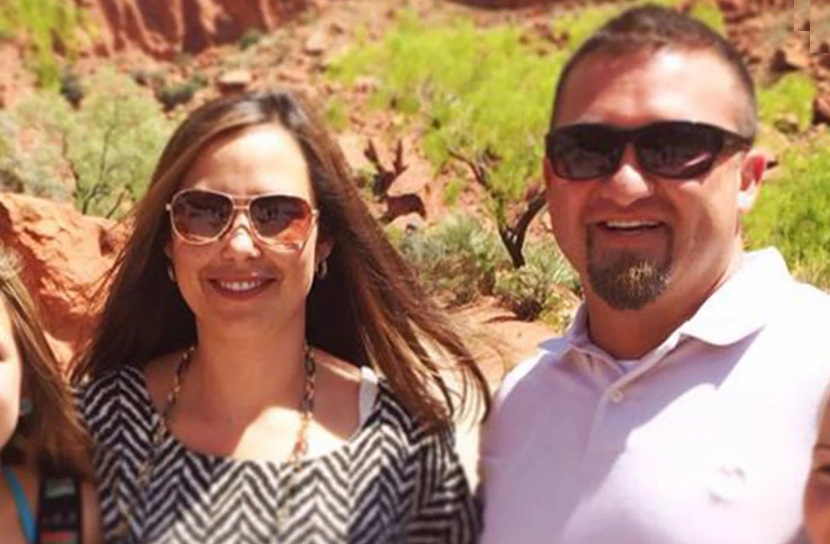 Kenneth Manzanares with his wife Kristy Manzanares