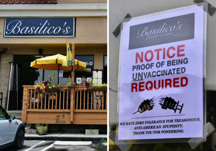 Huntington Beach Restaurant Gets Review-Bombed After Asking Customers to Provide 'Proof of Being Unvaccinated' Huntington Beach Restaurant Gets Review-Bombed After Asking Customers to Provide 'Proof of Being Unvaccinated'