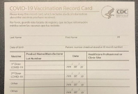 Counterfeit COVID-19 vaccine cards,