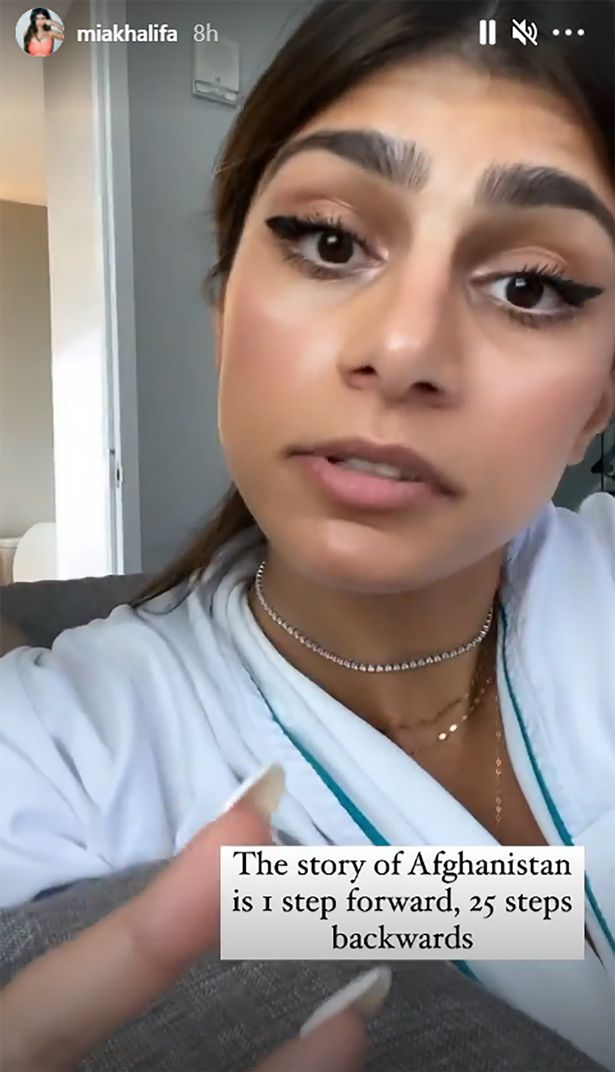 Mia Khalifa on Afghanistan crisis Mia Khalifa on Afghanistan crisis