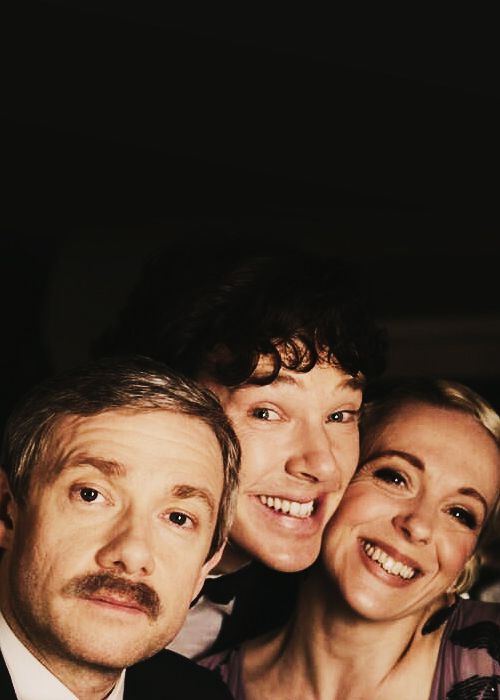 Martin Freeman and Amanda Abbington