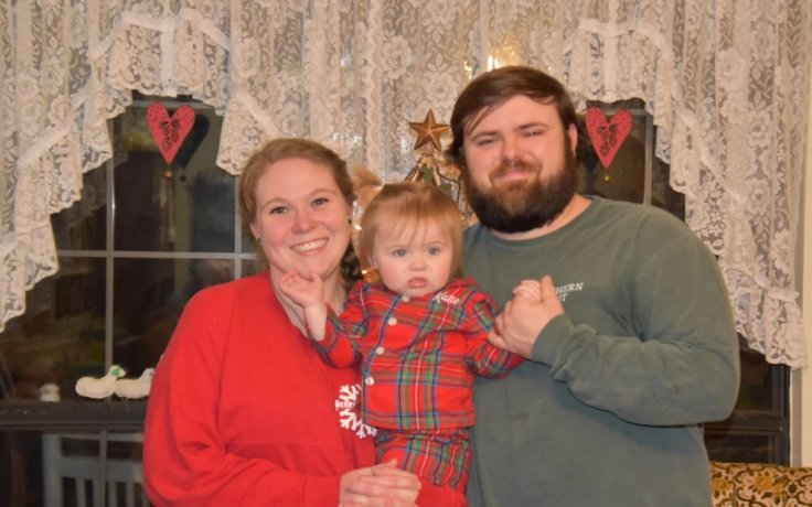 Haley Mulkey Richardson with husband Haley Mulkey Richardson with husband