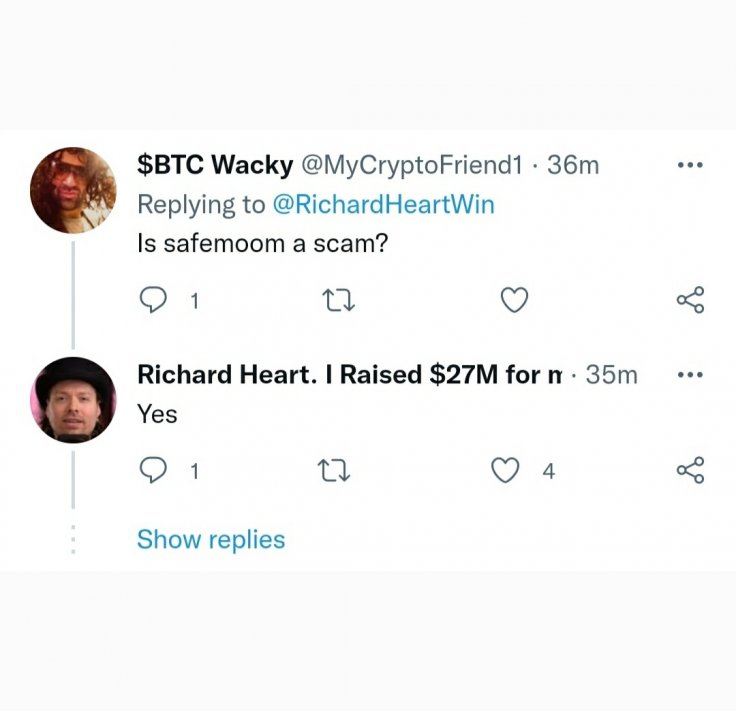 Richard Heart says SafeMoon is a scam