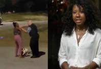 Black Woman attacked on beach