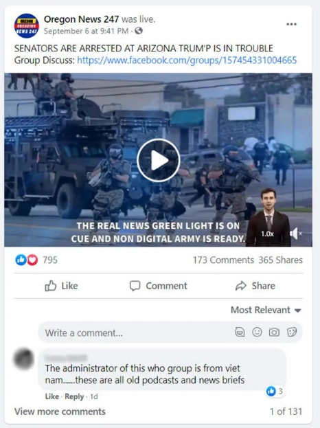 False claim of Arizona senators arrested False claim of Arizona senators arrested