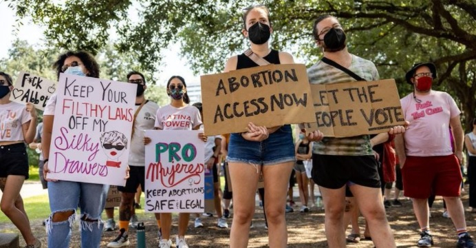 Abortion rights activists 