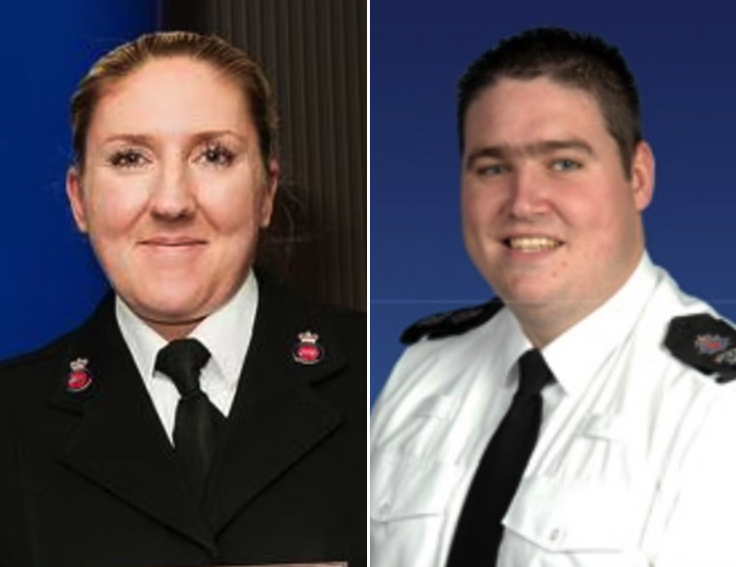 Sgt. Molly Edwards and PC Richard Paton Sgt. Molly Edwards and PC Richard Paton