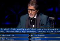 KBC's question on Vivekananda Yoga University
