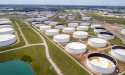 crude oil storage tanks