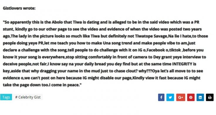 Tiwa Savage sex controversy