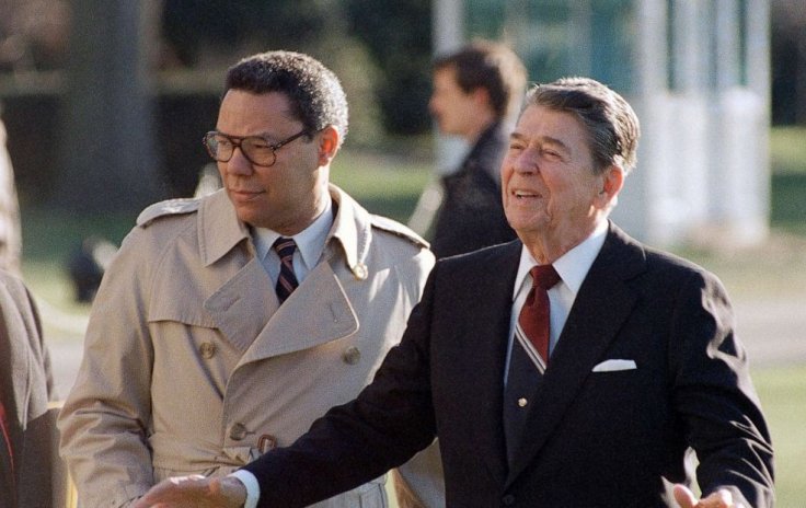Powell with Ronald Reagan