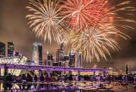 Fireworks at Marina Bay, Singapore