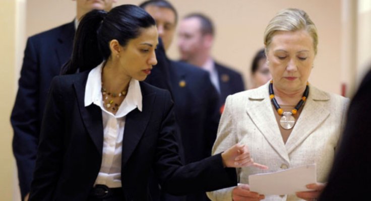 Huma Abedin with Hillary Clinton