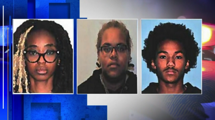 Andre Clemens III, 17, Christie Parisienne, 17, and Jaslyn Smith, 16,