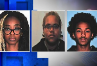 Andre Clemens III, 17, Christie Parisienne, 17, and Jaslyn Smith, 16,