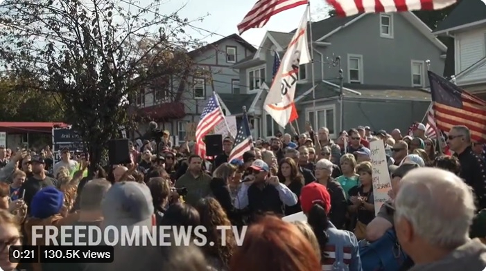 Anti-vaccine gathering in Staten Island