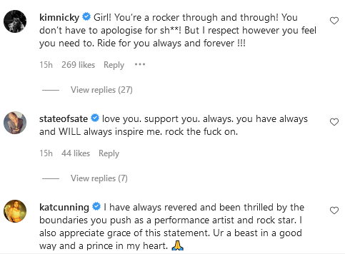 Comments on Sophia Urista's Instagram post