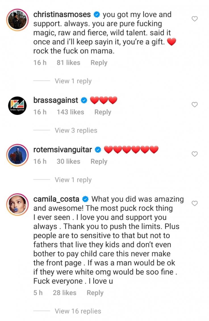 Comments on Sophia Urista's Instagram post
