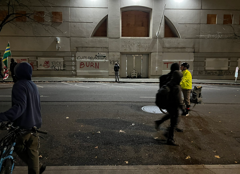 Scenes from Portland protests