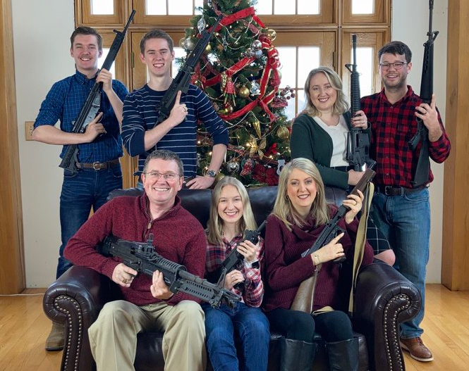 Rep Thomas Massie with family