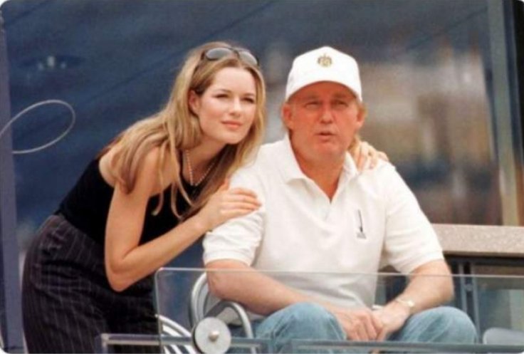 Celine Midelfart with Donald Trump