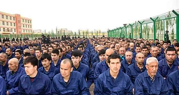 Uyghur Muslims in Chinese camp (File Photo)