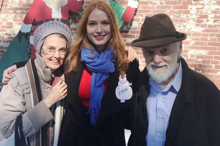 Alicia Witt pictured with her parents Robert and Diane