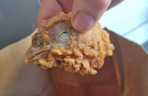 Chicken head found in KFC meal