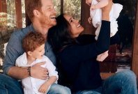  Prince Harry and Meghan Markle along with baby Archie and baby Lilibet featured in their Christmas Card