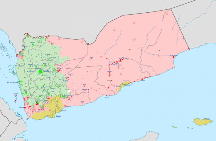 Yemen Saudi Arabia war map 2021 